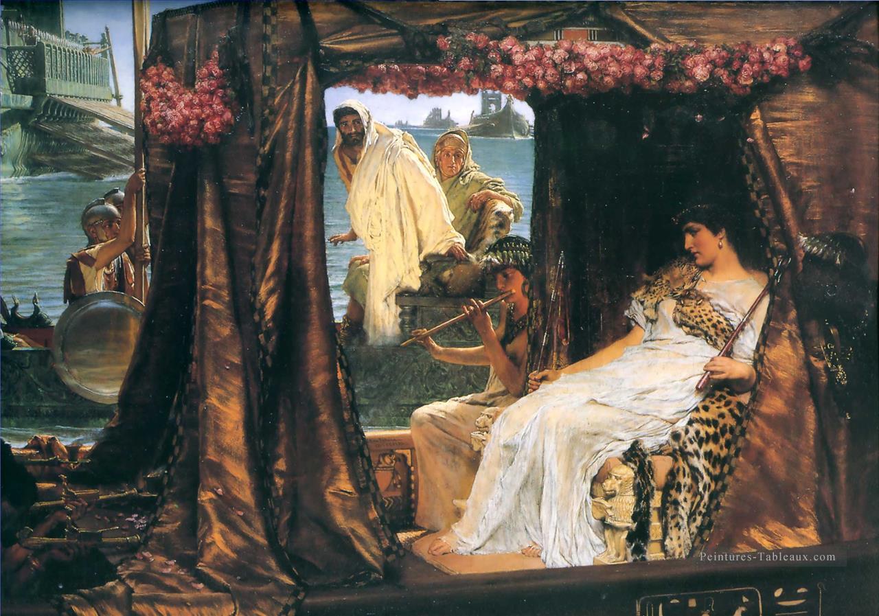 Antony et Cléopâtre romantique Sir Lawrence Alma Tadema Peintures à l'huile